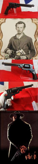 A Rare & Huge, M1863 Single Action Starr Army 'Long Barrel' Revolver of the Civil War, .44 Calibre