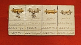 An Extraordinarily Rare Piece of Earliest Aeronautica,  Airship Zeppelin 'Sample Card' For Picture Frame Mounts Circa 1915. Sold to the Family's of Airship Crew in WW1