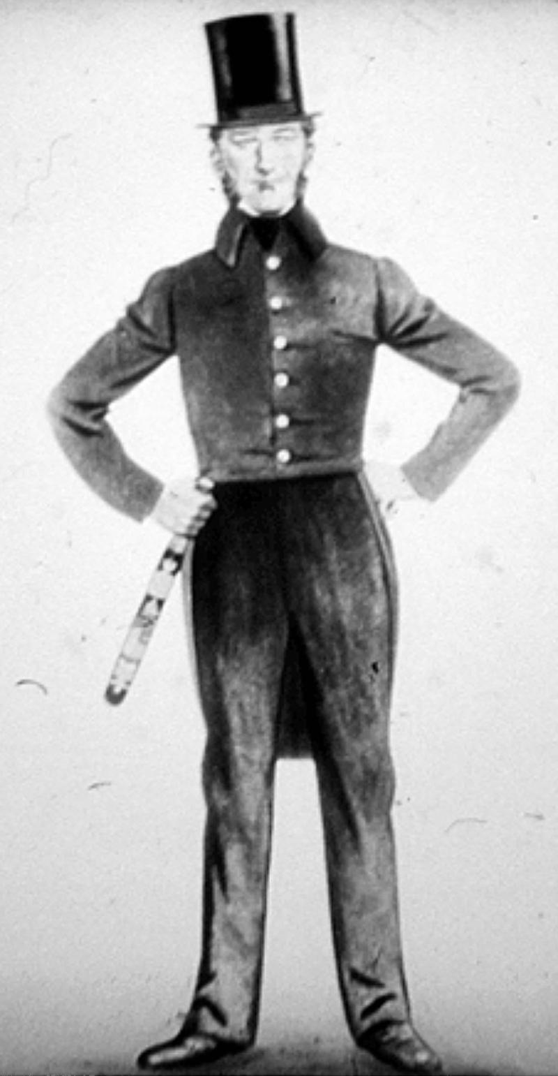 A King George IVth Police Tipstaff The Very First Truncheon Issued To Metropolitan Police In The Year of Formation in 1829.