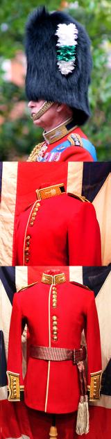 A Stunning British Welsh Guards Officer's Dress Tunic. Of Finest Quality Tailoring Fit For The Prince of Wales, Former Colonel of The Regiment of the Welsh Guards, {Now H.M. King Charles IIIrd, Colonel in Chief of the Welsh Guards}