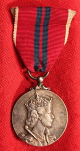 1953 Queen Elizabeth IInd Coronation Silver Medal