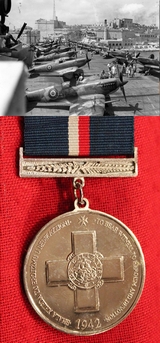 Malta's British Empire 'George Cross' for Heroism Commemorative Medal