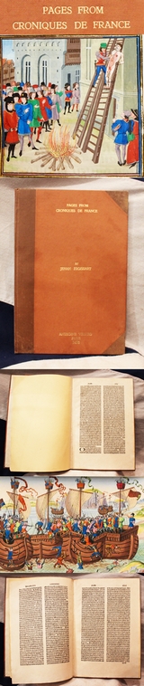 Two Original Medieval Pages From Sir John Froissart's Chronicles Of    France Printed in 1495, of the 14th Century, From The Printing Personally Ordered By King Henry VIIth Of England.