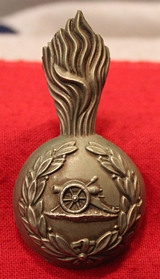 Volunteer Artillery Busby Plume Holder Badge circa 1860 to 1873.