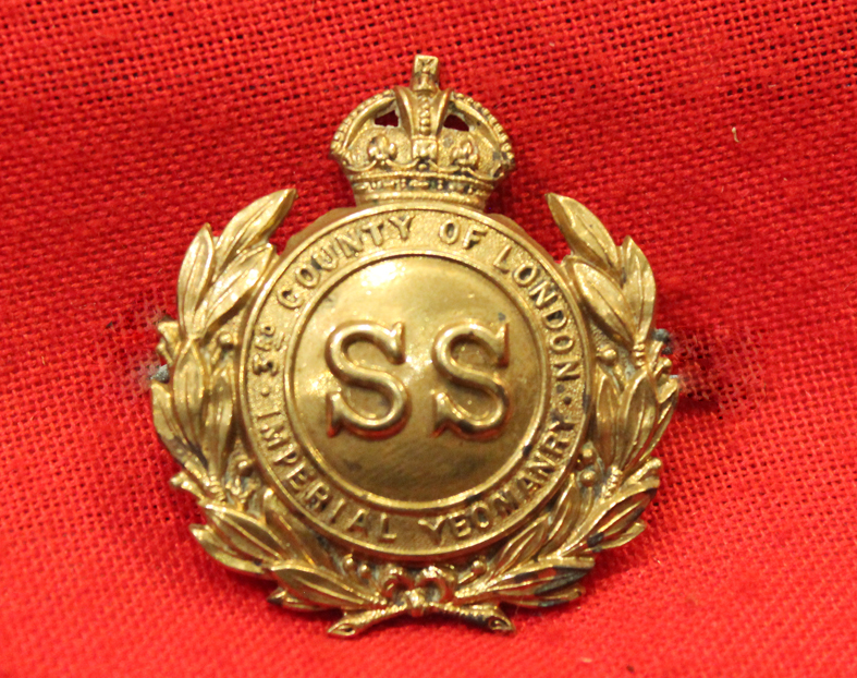 An Edwardian 3rd County of London ‘SS’ Imperial Yeomanry (Sharpshooters) Badge