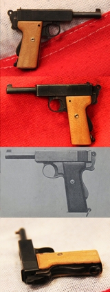 A Stunning Miniature Model Webley Model 1913 Automatic Pistol By Ron Platt
