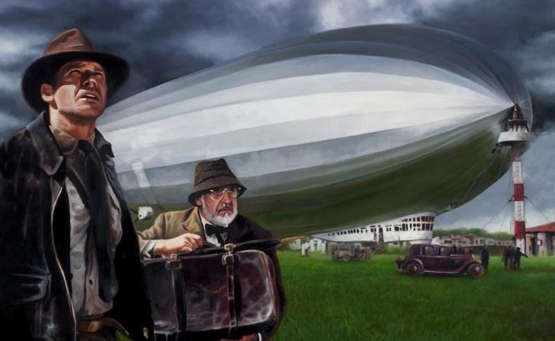 A Most Rare & Original, Nazi Deutsche Zeppelin-Reederei Silver Serving Platter From the Nazi Graf Zeppelin. The Most Famous Zeppelin Ever Made, And The Inspiration For Airship in Indiana Jones & The Last Crusade