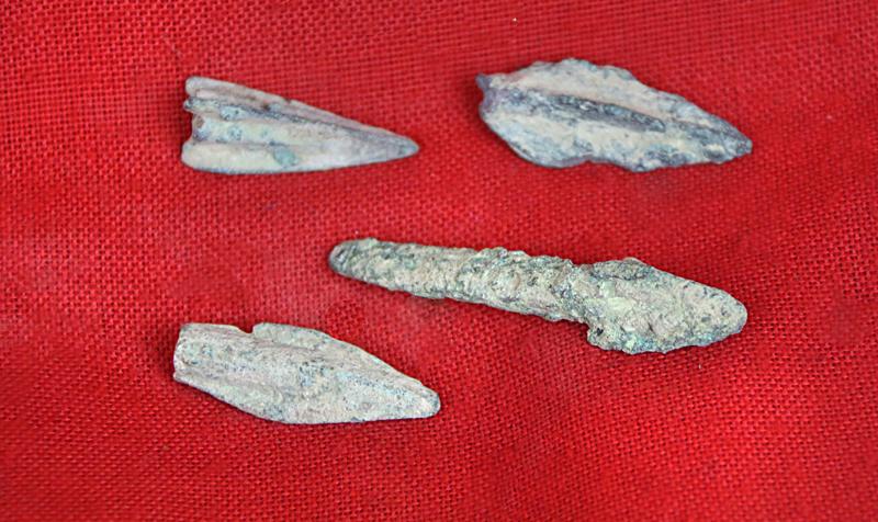 Reserved An Original Greek Set of Four Arrowheads From Alexander The Great's 334BC Battle Of the Granicus River Against the Might of the Persian Empire. Resulting in His Conquest of Asia Minor. Acquired on A grand Tour in 1820