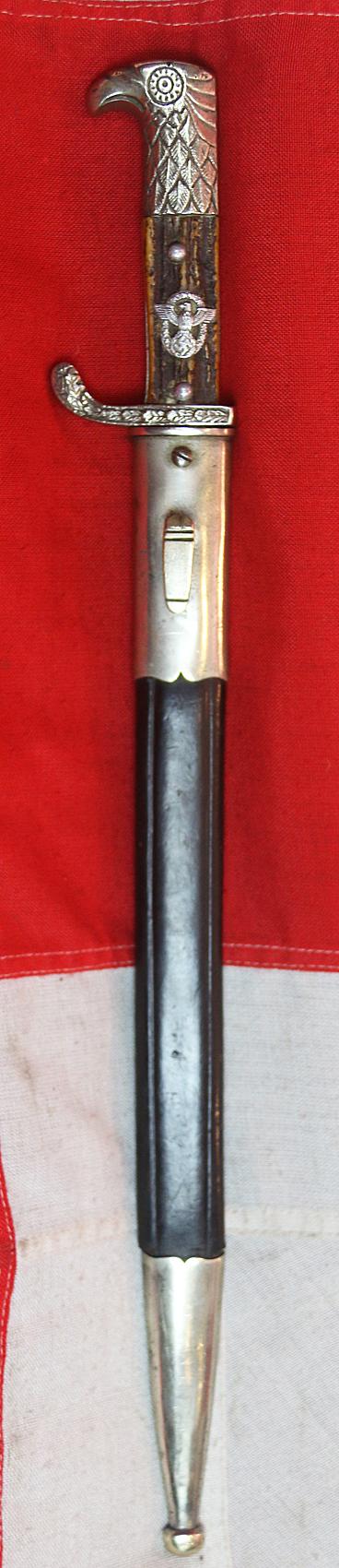 A Very Fine, Section Marked, S.D., WW2 German Polizei Dagger. by Holler. One of Two Polizei Daggers Just Arrived But Sold Seperately.