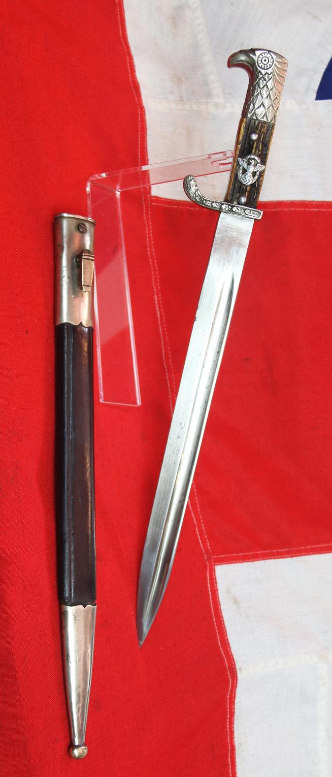 A Very Fine, Section Marked, S.D., WW2 German Polizei Dagger. by Holler. One of Two Polizei Daggers Just Arrived But Sold Seperately.