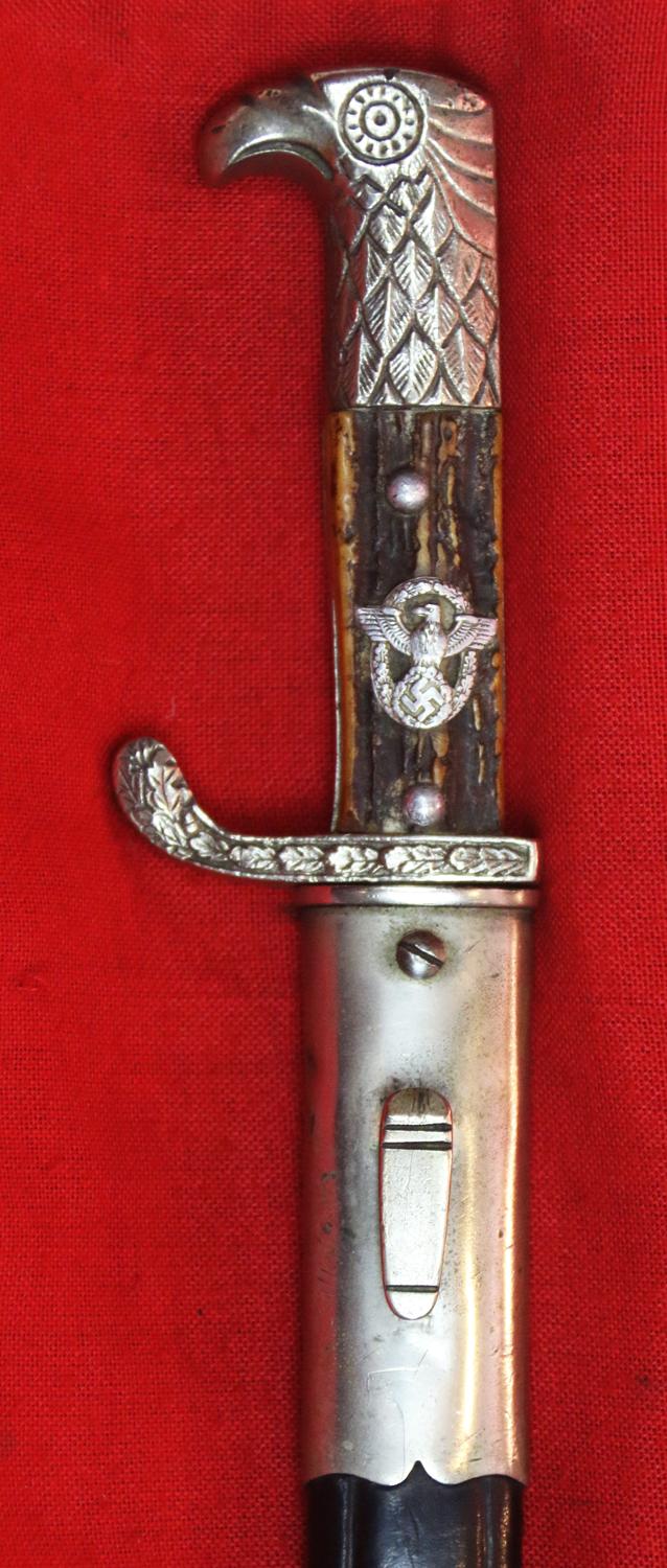 A Very Fine, Section Marked, S.D., WW2 German Polizei Dagger. by Holler. One of Two Polizei Daggers Just Arrived But Sold Seperately.