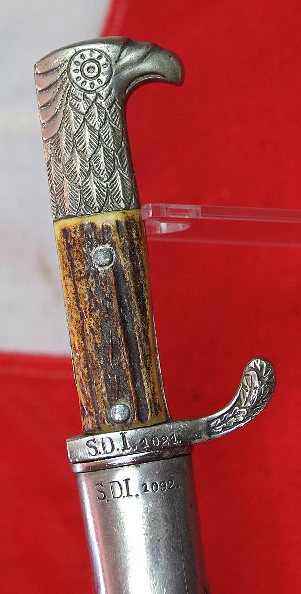 A Very Fine, Section Marked, S.D., WW2 German Polizei Dagger. by Holler. One of Two Polizei Daggers Just Arrived But Sold Seperately.