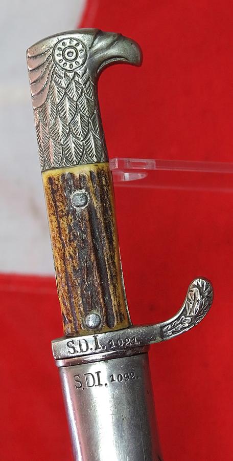 A Very Fine, Section Marked, S.D., WW2 German Polizei Dagger. by Holler. One of Two Polizei Daggers Just Arrived But Sold Seperately.