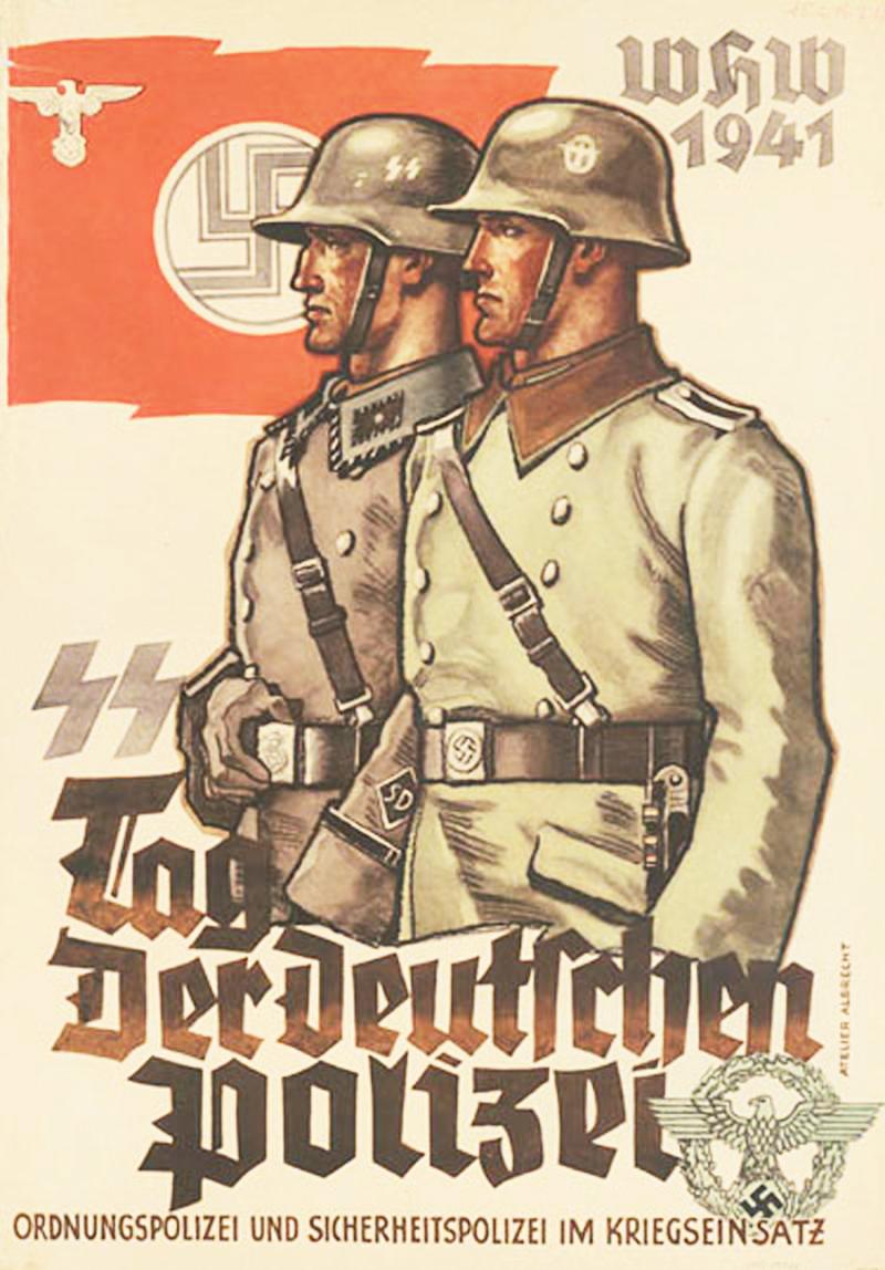 A Very Fine, Section Marked, S.D., WW2 German Polizei Dagger. by Holler. One of Two Polizei Daggers Just Arrived But Sold Seperately.