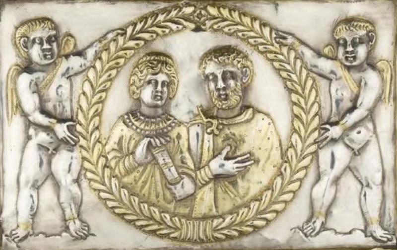 Original Ancient Roman ‘Cross-bow” Fibula Bronze Toga {Paludamentum} Cloak Pin, Military Officer Issue, Fine Piece For Higher Ranking Figures, Such As a Centurion or Tribune, a Bow Fibula with a Spring Hinge, c. Early Imperial - Beginning 2nd Century