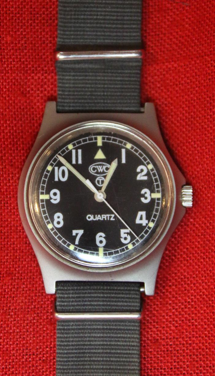 British Army CWC W10 Watch. Formerly From A British Tank Regiment, 'Tanker' Serviceman. Excellent Quality Service Issue Timepiece, Iraq War Era Issue