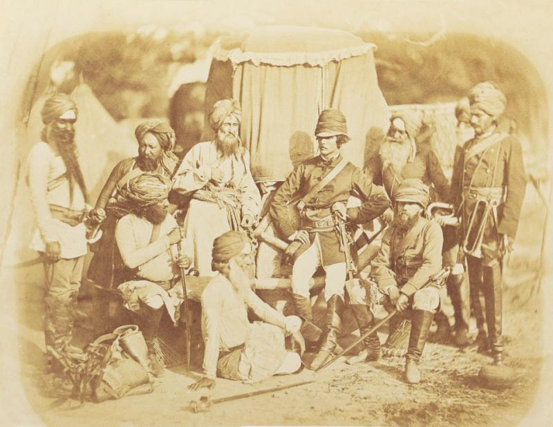 A most Historical 17th-18th Century Indian Hodson's Horse Sikh Long Khanda Sword From the Siege and Relief Of Lucknow. Battle Trophies of an Irish Captain Of the 32nd Foot, Capt. H.G.Browne From a Collection Swords From the Siege and Relief Of Lucknow.