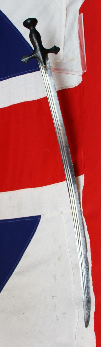 Historical 17th-18th Century Indian Tulwar Sword From the Siege and Relief Of Lucknow. Battle Trophy of Irish Captain Of the 32nd Foot, Capt. H.G.Browne From a Collection Swords From The Battles & Defence. Sword With Dozens Of Hand To Hand Combat Cuts