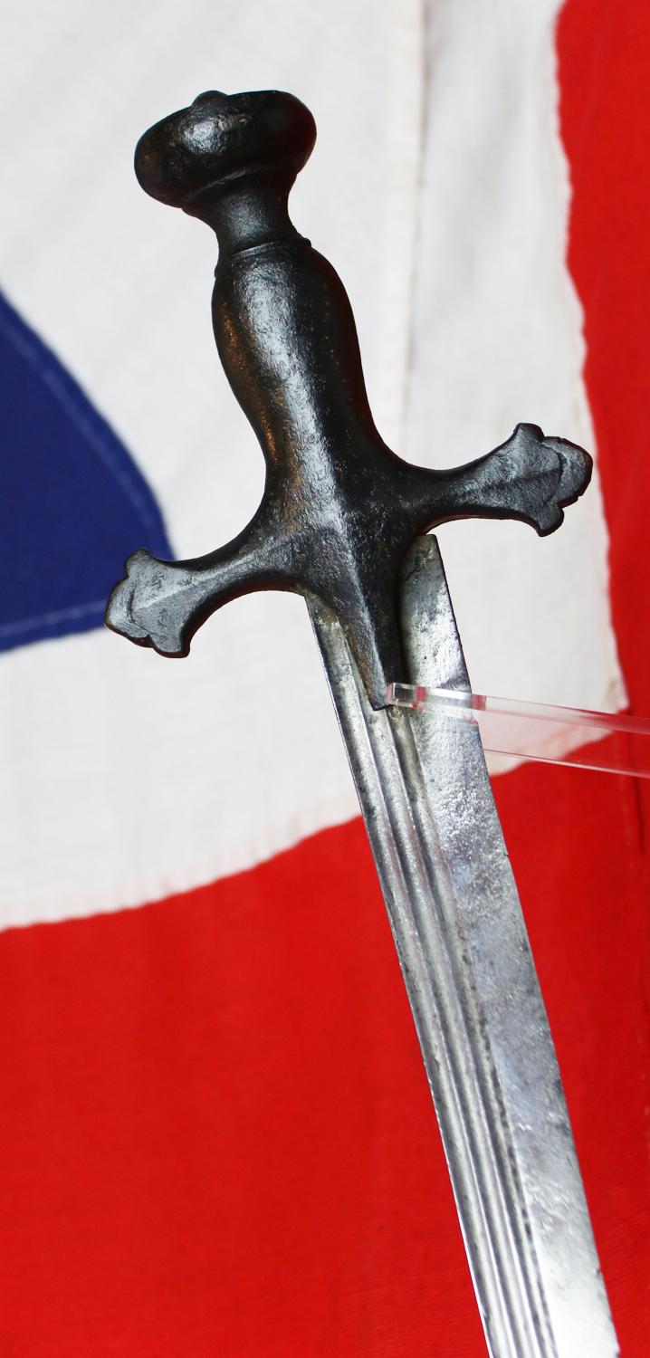 Historical 17th-18th Century Indian Tulwar Sword From the Siege and Relief Of Lucknow. Battle Trophy of Irish Captain Of the 32nd Foot, Capt. H.G.Browne From a Collection Swords From The Battles & Defence. Sword With Dozens Of Hand To Hand Combat Cuts