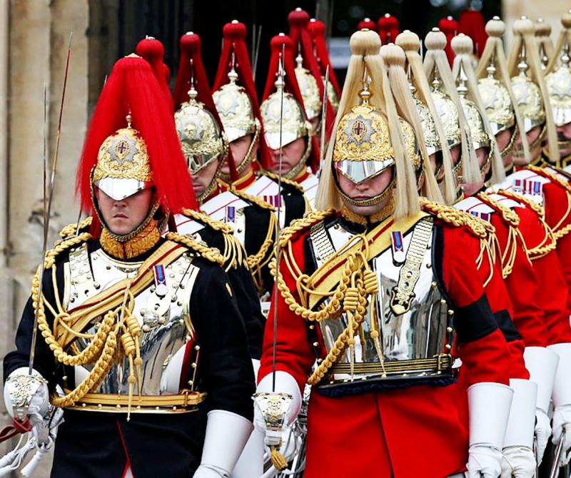 A Stunning British Royal Horseguards, Blues and Royals and Lifeguards Officer's Mint Condition Helmet Plate in Enamel and Fire Gilt One of The Most Beautiful Helmet Plates Ever Designed and Worn