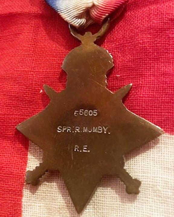 Trio of WW1 Service Medals of Sapper Mumby Royal Engineers. He Was Attached to Machine Gun Regiments, And We Also Have His Badges as Well. All Offered For Sale Seperately