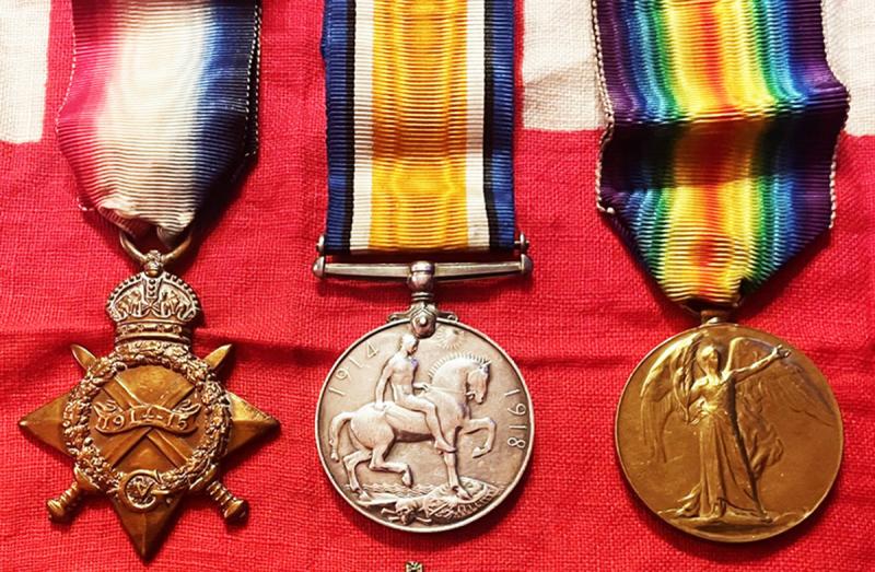 Trio of WW1 Service Medals of Sapper Mumby Royal Engineers. He Was Attached to Machine Gun Regiments, And We Also Have His Badges as Well. All Offered For Sale Seperately