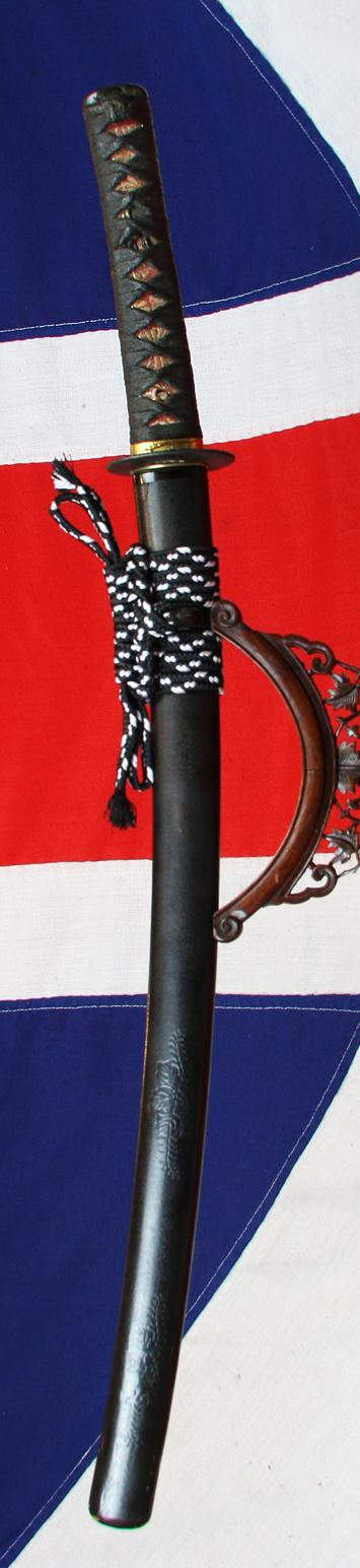 A Koto Period Signed Kiyomitsu Chisa Katana With Original Edo Period Mounts & Saya With The Toyatomi Clan & Imperial Kiri Kamon