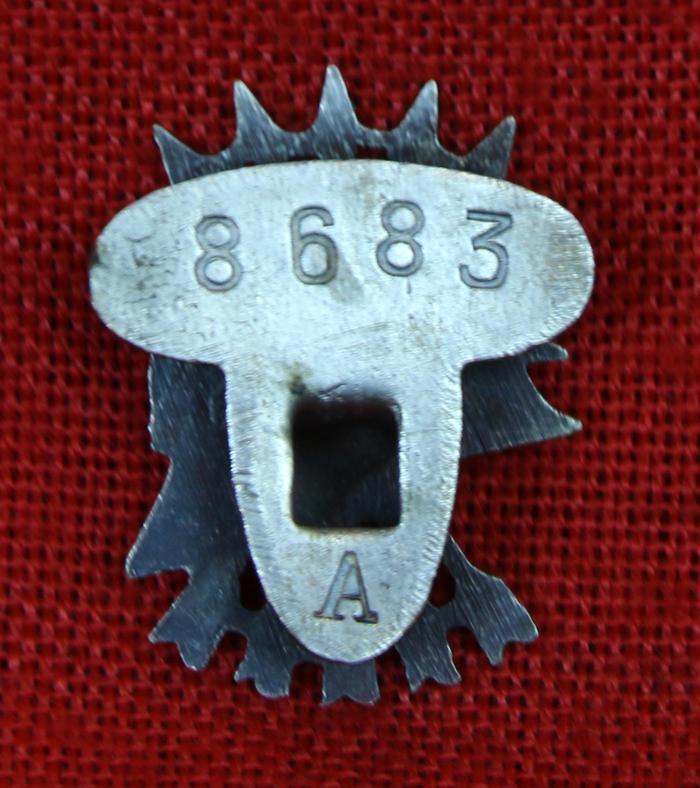A Most Rare, Original, 1941 Third Reich Spanish Falangist Volunteer 'Blue Division' {Blaue Division} Badge of The División Azul. the Spanish Volunteers That Fought with Germany on The Eastern Front In Russia Against Stalin