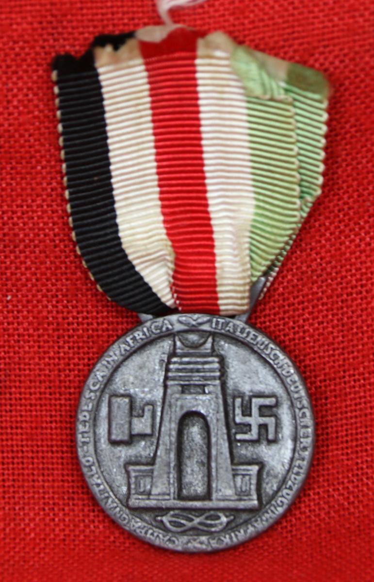 Germany - Third Reich: Italo-German African Campaign Medal in Zinc Italo-German Operations in North Africa 1942 1943 by De Marchis & Lorioli