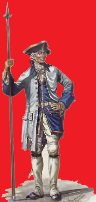 A Superb, French, Superior Officer's Spontoon From The Battle of Minden, August 1st 1759 One Of The Great Victorious Battles Of The Anglo French 7 Years War. The Major Victory for The Allied Anglo-Hanoverian Forces Against The French of King Louis XVth