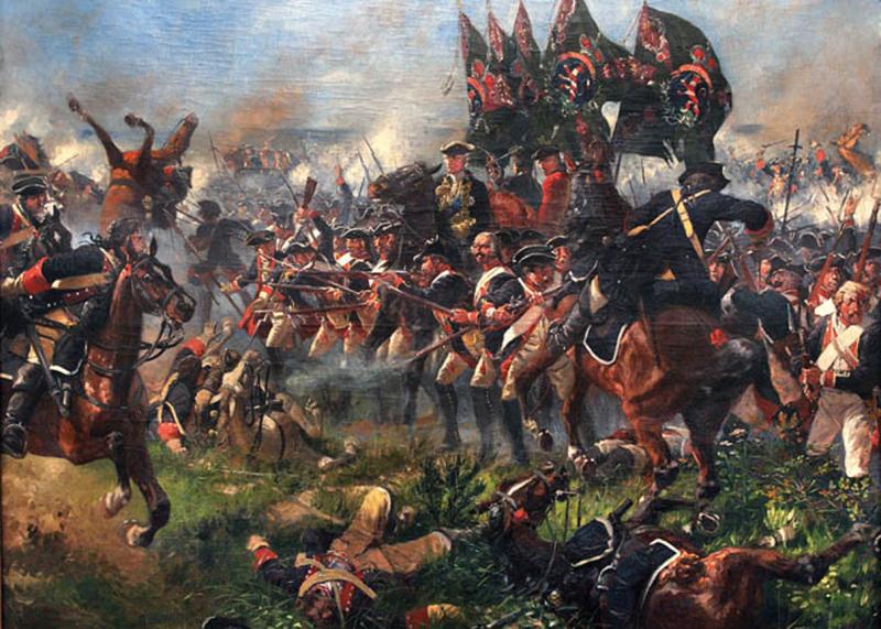 A Superb, French, Superior Officer's Spontoon From The Battle of Minden, August 1st 1759 One Of The Great Victorious Battles Of The Anglo French 7 Years War. The Major Victory for The Allied Anglo-Hanoverian Forces Against The French of King Louis XVth