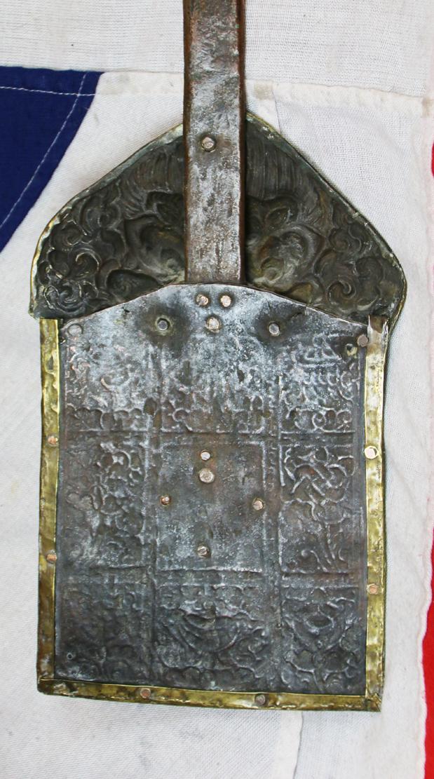 A Beautiful & Sacred, Antique Tibetan Buddhist Wall Hanging Featuring A Dragon & Buddhist Symbology. A Simply Stunning, Somewhat Esoteric, Work Of Art