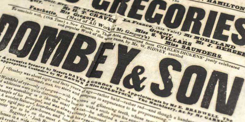 Charles Dickens Ist Edition Of Dombey & Son From the Shandon Collection of Robert Napier Half Bound With Marble Leaves. With Illustrations by Hablot Knight Browne