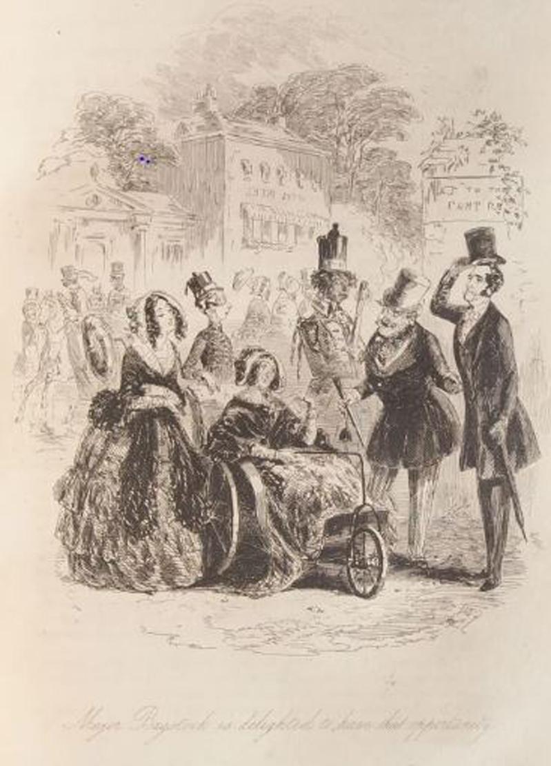 Charles Dickens Ist Edition Of Dombey & Son From the Shandon Collection of Robert Napier Half Bound With Marble Leaves. With Illustrations by Hablot Knight Browne