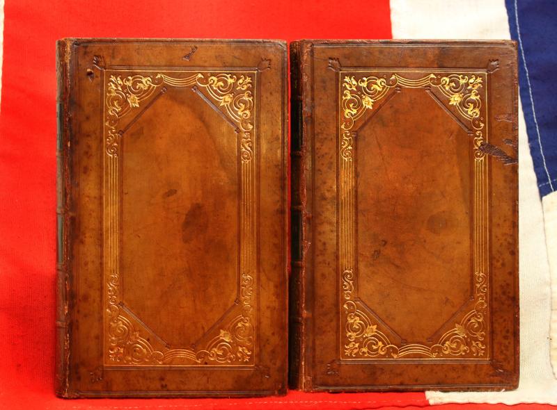 Trollope 1st Edition a Summer in Brittany 2 Vols. 1840 Beautifully Fully Bound in Fine Calf with Gilt Decoration 10 Etched Plates by A. Hervieu, Presented to Colonel Lord Brownlow Thomas Montagu Cecil {Colonel of the Scots Guards}