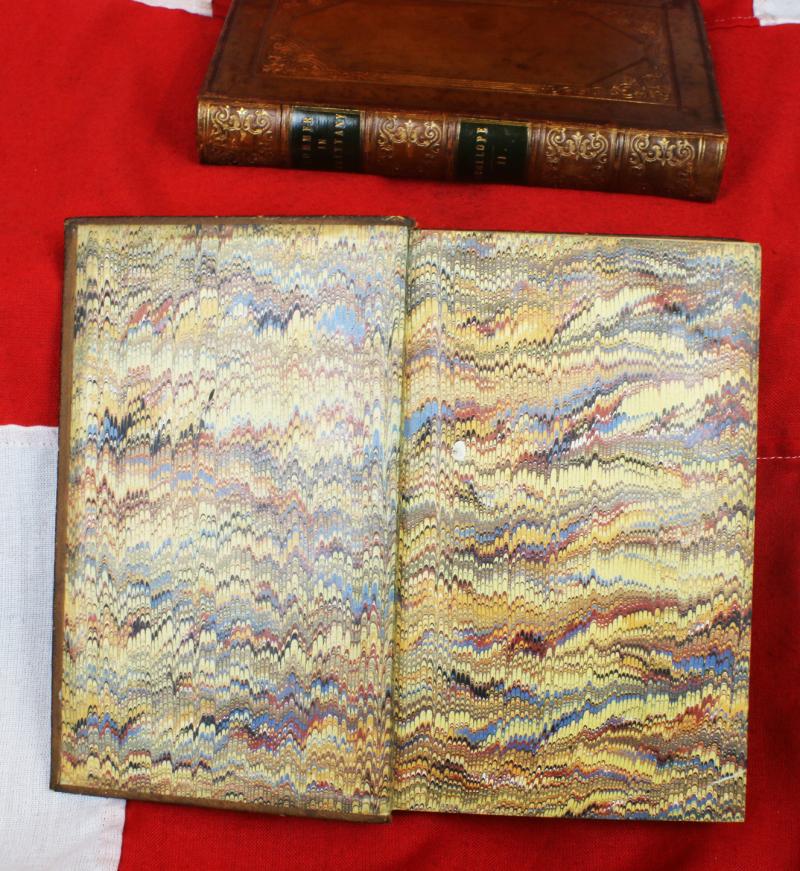 Trollope 1st Edition a Summer in Brittany 2 Vols. 1840 Beautifully Fully Bound in Fine Calf with Gilt Decoration 10 Etched Plates by A. Hervieu, Presented to Colonel Lord Brownlow Thomas Montagu Cecil {Colonel of the Scots Guards}