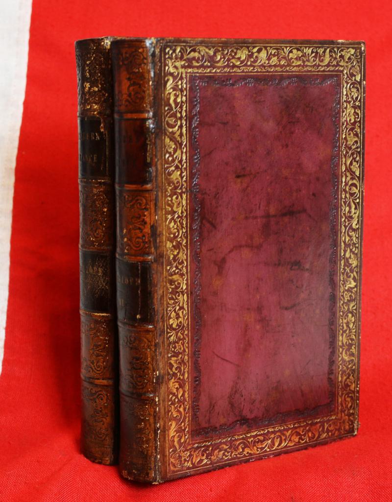 Trollope 1st Edition Summer in Western France, 1st edition, 2 vols, 1841 Beautifully Fully Bound in Fine Calf with Gilt Decoration 10 Etched Plates by A. Hervieu, Presented to Colonel Lord Brownlow Thomas Montagu Cecil {Colonel of the Scots Guards}