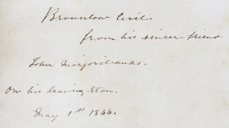 Trollope 1st Edition Summer in Western France, 1st edition, 2 vols, 1841 Beautifully Fully Bound in Fine Calf with Gilt Decoration 10 Etched Plates by A. Hervieu, Presented to Colonel Lord Brownlow Thomas Montagu Cecil {Colonel of the Scots Guards}