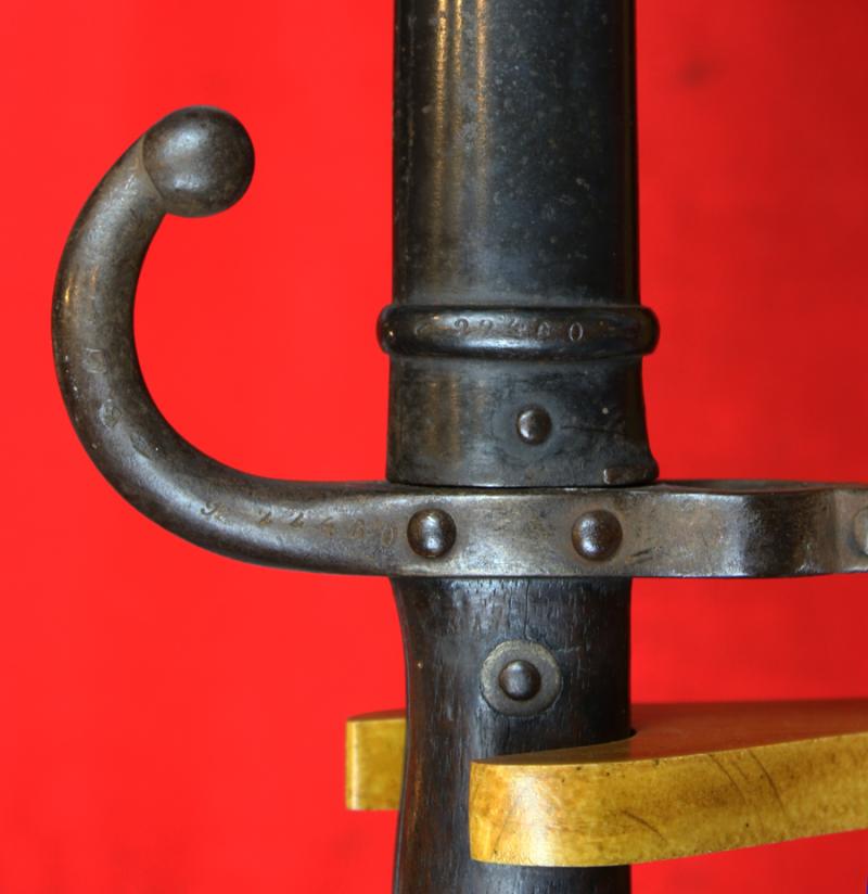 A Superb Near Mint French Gras Rifle Sword Bayonet. 450,000 Rifles and These Bayonets Were Sold To Russia For WW1 Eastern Front and Used In The Russian Revolution By The Bolshevik Red Guards & the Imperial White Russians From 1918-1921