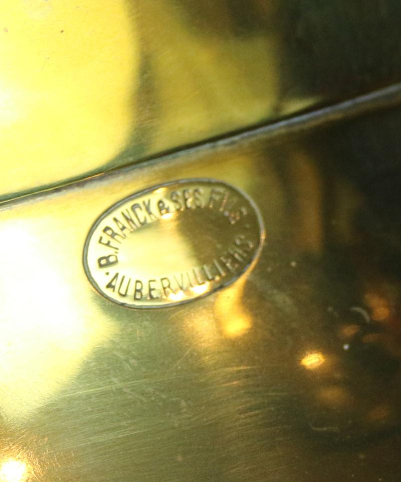 Superb & Stunning Antique French Gendarmerie Cavalry Helmet . Maker Marked, B. Frank, Aubervilliers. This Original Antique French Cavalry Combat and Full Dress Service Helmet Is An Absolute Beauty In As Close To Mint Condition As It Is Possible To Be