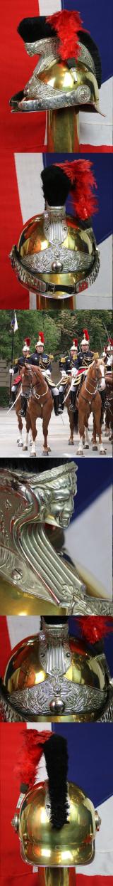 Superb & Stunning Antique French Gendarmerie Cavalry Helmet . Maker Marked, B. Frank, Aubervilliers. This Original Antique French Cavalry Combat and Full Dress Service Helmet Is An Absolute Beauty In As Close To Mint Condition As It Is Possible To Be