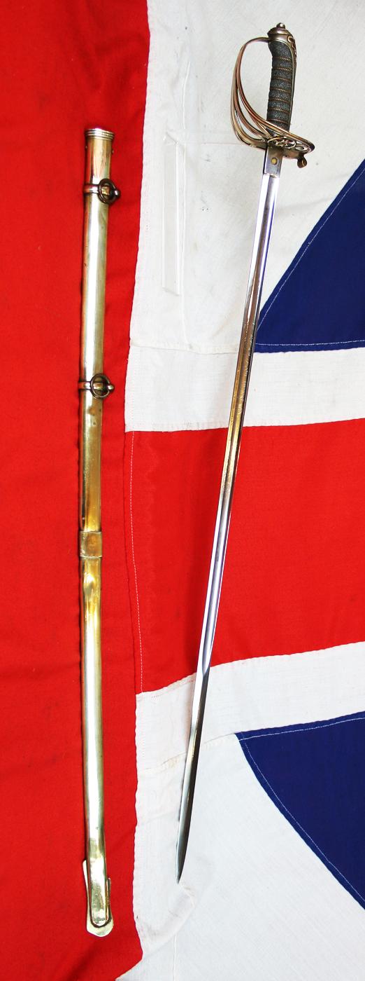 A Beautiful and Good Example, of An Original, Zulu War Sabre, An 1822/45 Pattern British Infantry Officer's Sword, for Majors & Above, With Gothic Hilt and Queen Victoria's Cypher