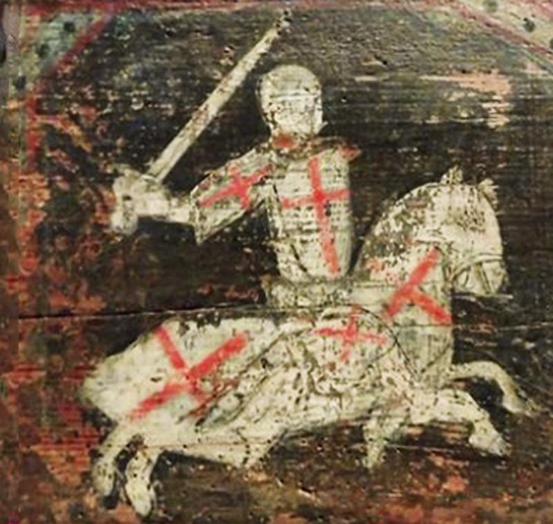 Early Crusades Reliquary, Pectoral, Encolpion Cross. Containing A Shard of The True Cross. Hinged, Neck Cross Of the Ancient Holy Land. Likely Presented to a Warrior Knight Before His Departure for the Crusade, by an Archbishop or The Pope. 1000 Years Old