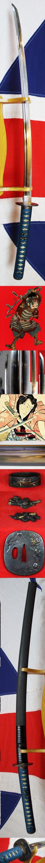 A Stunning, Early, Signed Munemitsu, Bizen School Koto Blade Katana With Hi Circa 1480. A Most Beautiful And Elegant Ancient Samurai Sword By a Master Smith Of the 15th Century