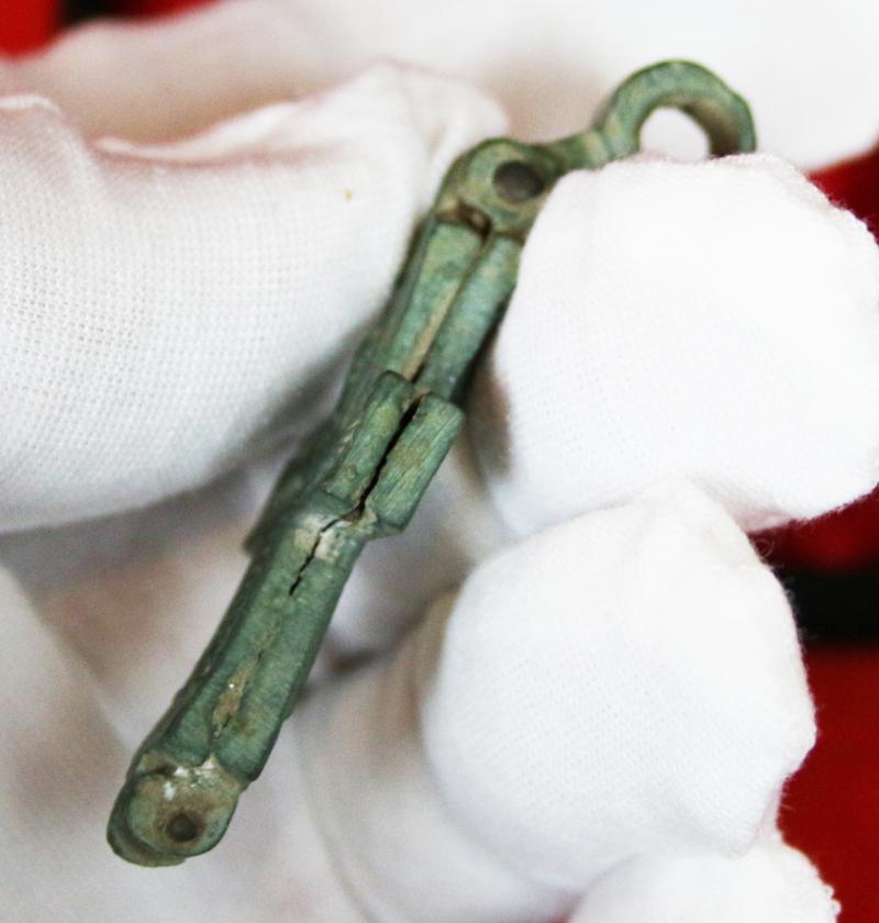 A 1000 Year Old Survivor From Antiquity. Early Crusades Reliquary, Pectoral, Encolpion Cross. Containing A Shard of The True Cross. Hinged Cross Of the Ancient Holy Land. Likely Presented to a Warrior Knight Before for the Crusade, by a Bishop