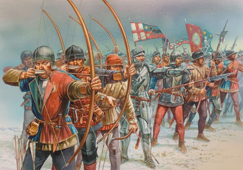 Superb 'War Of The Roses' Period, 15th Century, Rose Head Archers Ring. ‘Draw Archers, Draw Your Arrows to the Head!’ Richard IIIrd, By Shakespeare, Before the Battle of Bosworth. Embellished with Numerous English Royal Rose Heads Across The Entire Ring