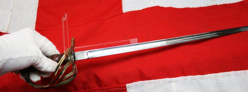 A Most Interesting & Rare, Antique, 19th Century, American Presentation Boy's Sword. Presented to George Mellor in 1890. Made to The Standard Fully Functional Sword Specification Grade and Quality of an Adult's Sword At The Time