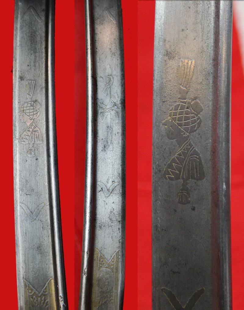 Superb Napoleonic Wars, British Officer's Sabre With Captured French 'Trophy' Mamluk Consular Guard Officer's Damascus Blade, With An Ancient Egyptian Serpent Goddess Hilt. For an Officer Who Served in The Nile Campaign