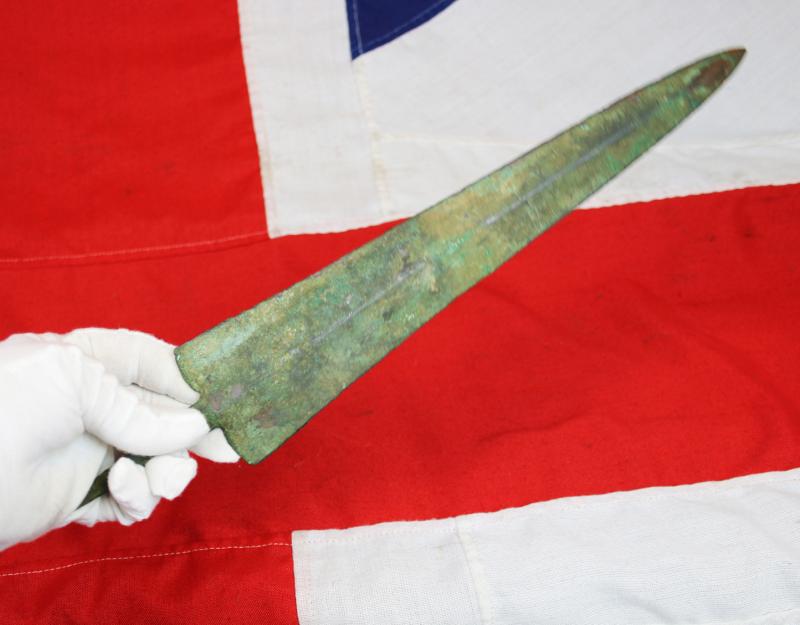 A Beautiful Bronze Age Short Sword From the Time Of the Siege of Troy & Used Into The Following Centuries During The Greco Persian Wars and The Spartans at Thermopylae