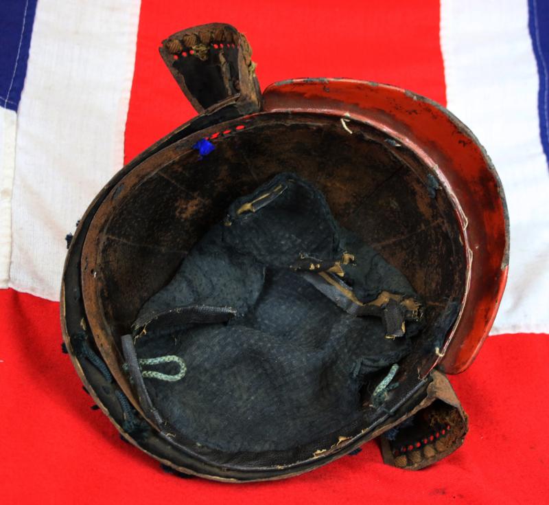 A Beautiful Kabuto 12 Plate Samurai Helmet The Hidari Mitsudomoe Mon, of Kobayakawa Takakage. Meaning